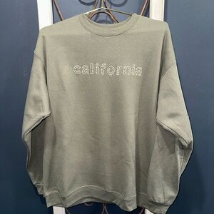Olive Green Crewneck Sweater